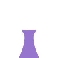 Silhouette Staunton Chess Piece – Rook / Torre