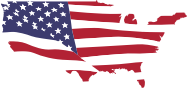 USA Map Flag (Without Alaska, Puerto Rico and Hawaii)