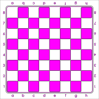 Standard Chess Board - Pink / Tablero de Ajedrez - Rosado