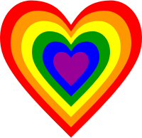 Rainbow heart