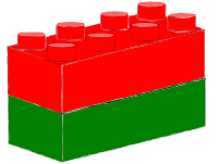 Bricks Red Green