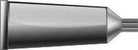 Greyscale paint tube