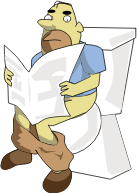 Man on Toilet