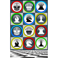 Poster Chess Patterns / Poster Patrones Ajedrez de Colores
