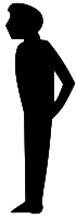 Man's silhouette