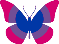 Bi Flag Butterfly