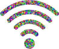 Low Poly Prismatic Wifi Signal