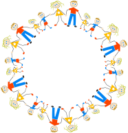 Stick Figure Family Circle