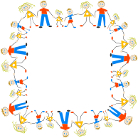 Stick Figure Family Square
