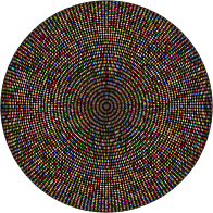 Chromatic Hypnotic Checkered Mandala