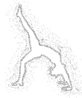 Particles Female Yoga Pose 8