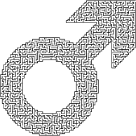 Male Symbol Maze