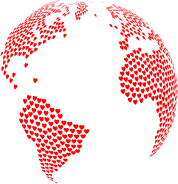 Hearts Globe