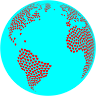 Hearts Globe With Ocean