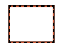 worldlabel.com border orange Black 4x3.3