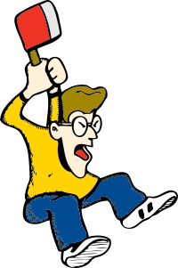 angry guy with axe