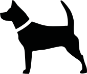 Dog Leashed Silhouette