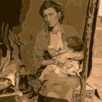 Migrant Mother By Heblo