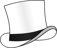 Top hat white