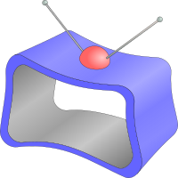 New TV. Nothing on.