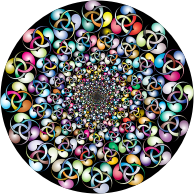 Triangle Triskell Vortex Prismatic With Background