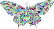 Low Poly Butterfly Prismatic 3