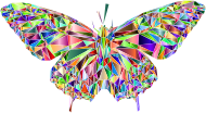 Low Poly Butterfly Prismatic 7