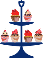 Cakes on a stand