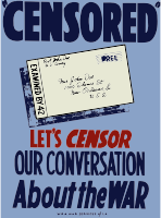 Censorship war poster