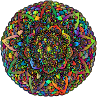 Prismatic Floral Mandala II 2