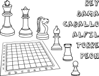 Chess Coloring Book / Dibujo Ajedrez para colorear -1-