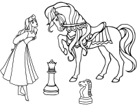 Chess coloring book / Dibujo Ajedrez para colorear -14-