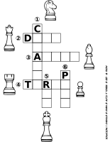 Chess coloring book - PUZZLE / CRUCIGRAMA Ajedrez -26-