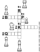 Chess coloring book - PUZZLE / CRUCIGRAMA Ajedrez -27-