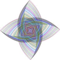 Prismatic Quadrilateral Line Art