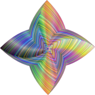 Prismatic Quadrilateral Line Art Variation 3