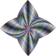 Prismatic Quadrilateral Line Art Variation 4