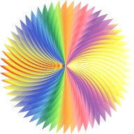 Prismatic Abstract Star Line Art