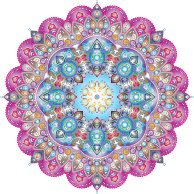 Prismatic Floral Mandala