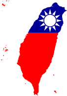 Taiwan Map Flag