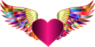 Prismatic Flying Heart 2