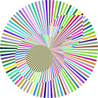 Prismatic Male Symbol Sunburst