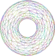3D Torus Wireframe Prismatic