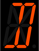 16 segment display - D