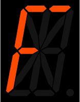 16 segment display - F