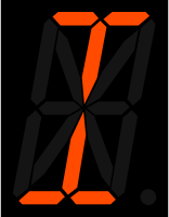 16 segment display - I