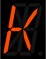 16 segment display - K