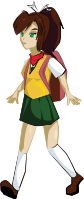 School Girl Walking