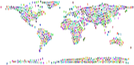 People World Map Prismatic