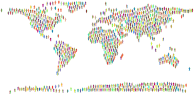 People World Map Prismatic 2